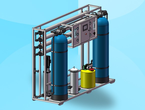 反渗透设备产水量：2吨/小时 海南反渗透设备厂家